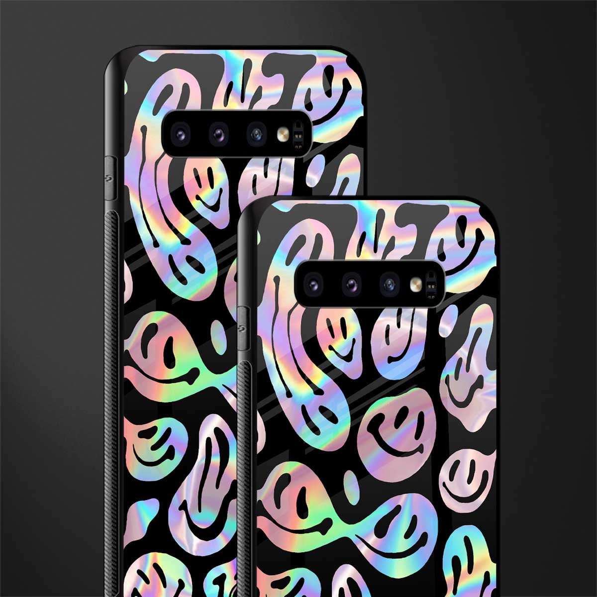 acid smiles chromatic edition glass case for samsung galaxy s10 image-2