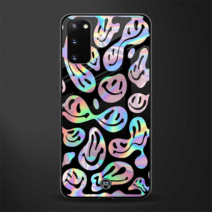 acid smiles chromatic edition glass case for samsung galaxy s20 image