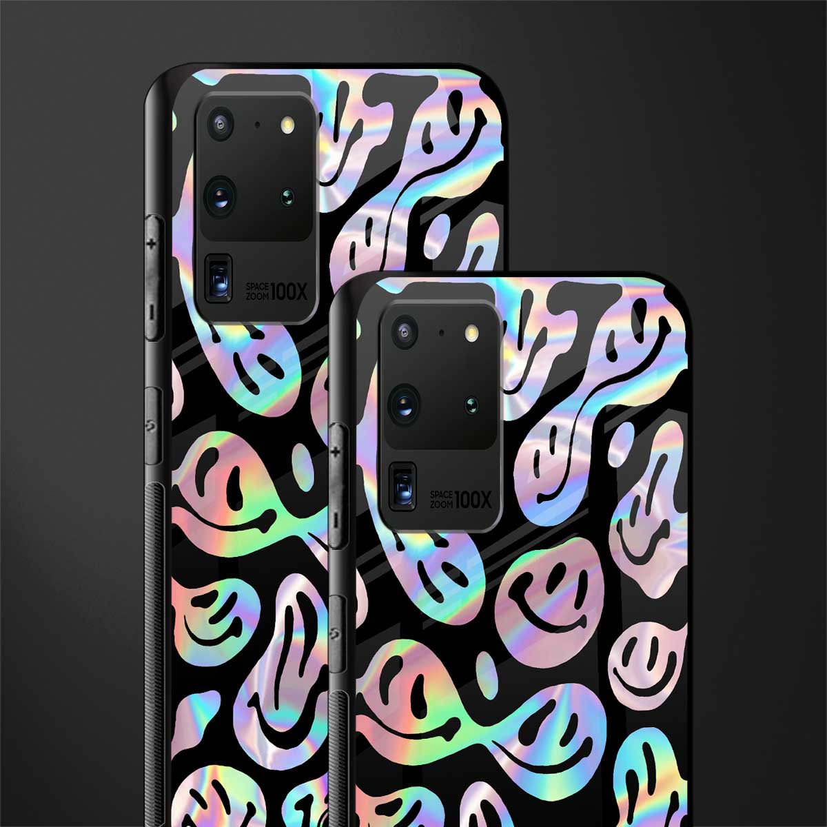 acid smiles chromatic edition glass case for samsung galaxy s20 ultra image-2