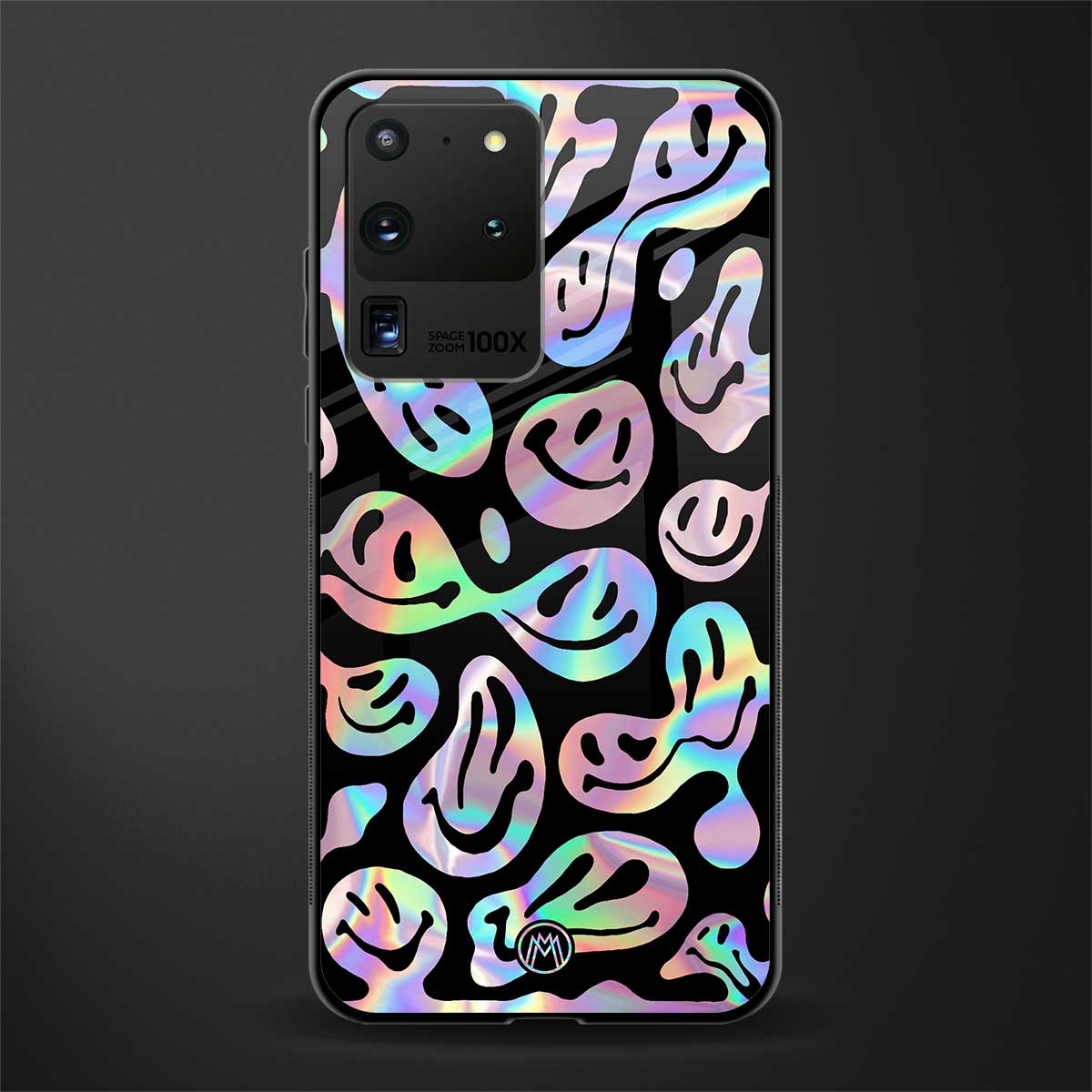 acid smiles chromatic edition glass case for samsung galaxy s20 ultra image