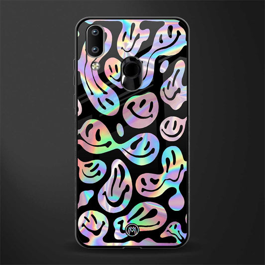 acid smiles chromatic edition glass case for vivo y93 image
