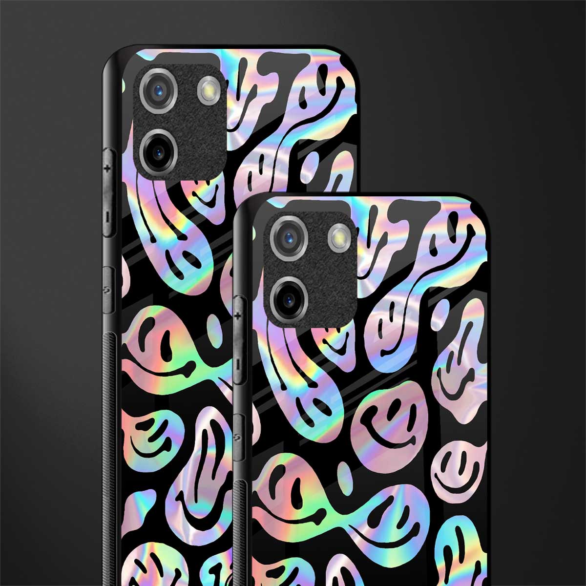 acid smiles chromatic edition glass case for realme c11 image-2