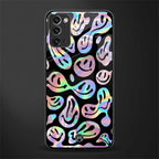 acid smiles chromatic edition glass case for samsung galaxy note 20 image