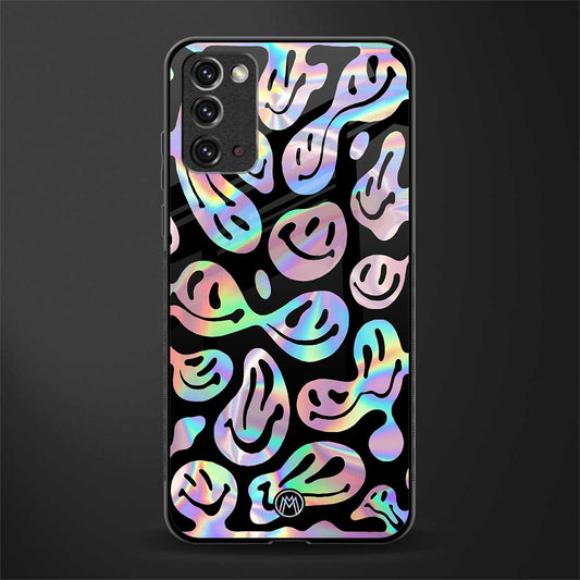 acid smiles chromatic edition glass case for samsung galaxy note 20 image