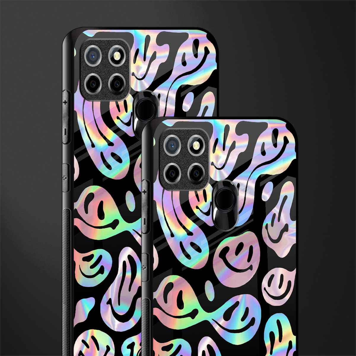 acid smiles chromatic edition glass case for realme c25 realme c25s image-2