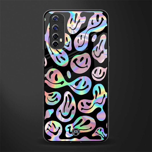 acid smiles chromatic edition glass case for realme 7 image