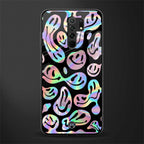 acid smiles chromatic edition glass case for poco m2 image