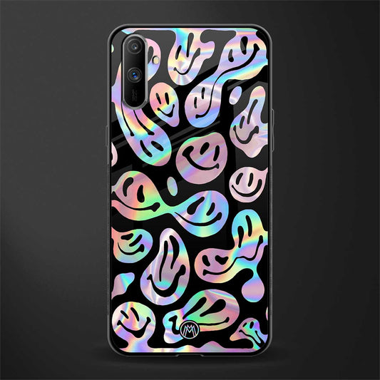 acid smiles chromatic edition glass case for realme c3 image