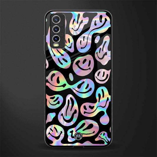 acid smiles chromatic edition glass case for vivo y12g image
