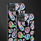 acid smiles chromatic edition glass case for oppo a15 image-2