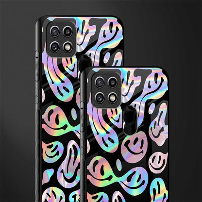 acid smiles chromatic edition glass case for oppo a15 image-2