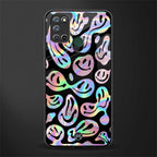 acid smiles chromatic edition glass case for realme 7i image