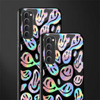 acid smiles chromatic edition glass case for oppo reno 4 pro image-2