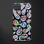 acid smiles chromatic edition glass case for oppo f17 image