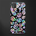 acid smiles chromatic edition glass case for redmi 9c image
