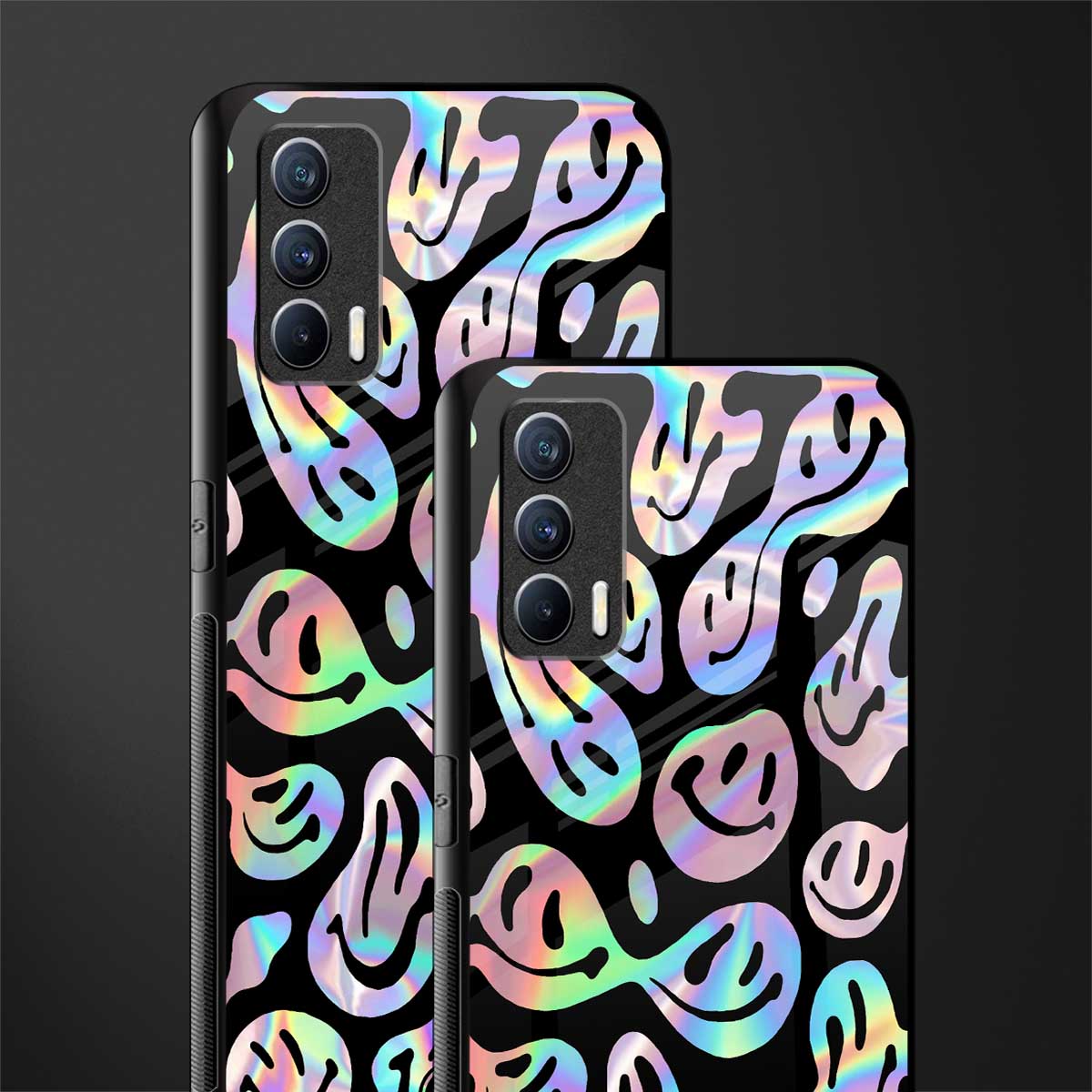 acid smiles chromatic edition glass case for realme x7 image-2