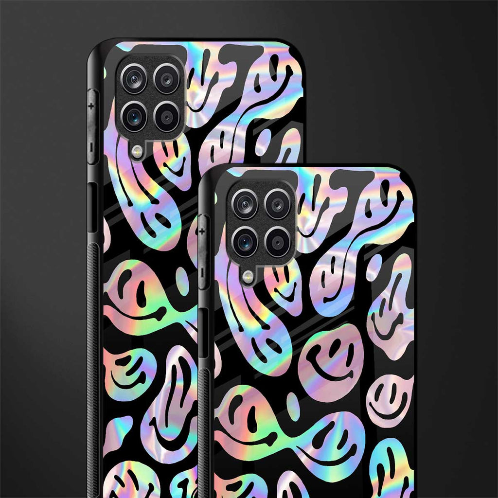 acid smiles chromatic edition glass case for samsung galaxy a12 image-2