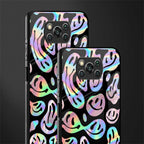 acid smiles chromatic edition glass case for poco x3 pro image-2