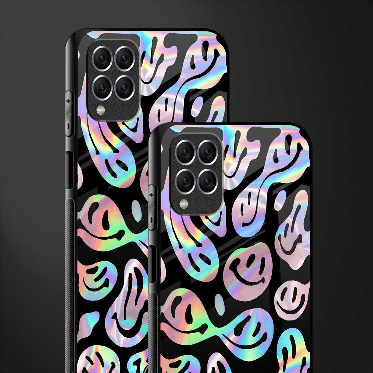 acid smiles chromatic edition glass case for samsung galaxy f62 image-2