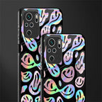 acid smiles chromatic edition glass case for redmi note 10 image-2