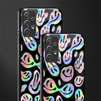 acid smiles chromatic edition glass case for samsung galaxy a72 image-2