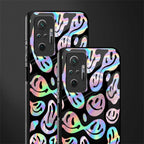 acid smiles chromatic edition glass case for redmi note 10 pro max image-2