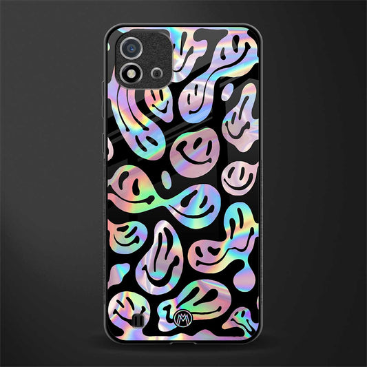 acid smiles chromatic edition glass case for realme c20 image