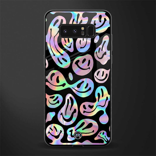 acid smiles chromatic edition glass case for samsung galaxy note 8 image