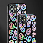 acid smiles chromatic edition glass case for iphone 12 mini image-2