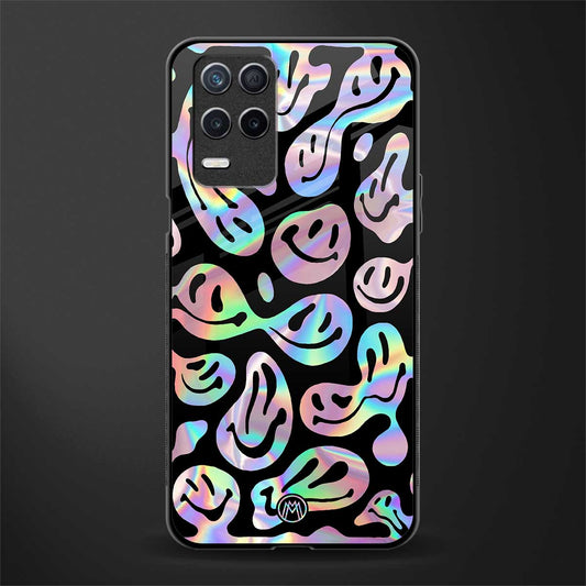 acid smiles chromatic edition glass case for realme 8 5g image