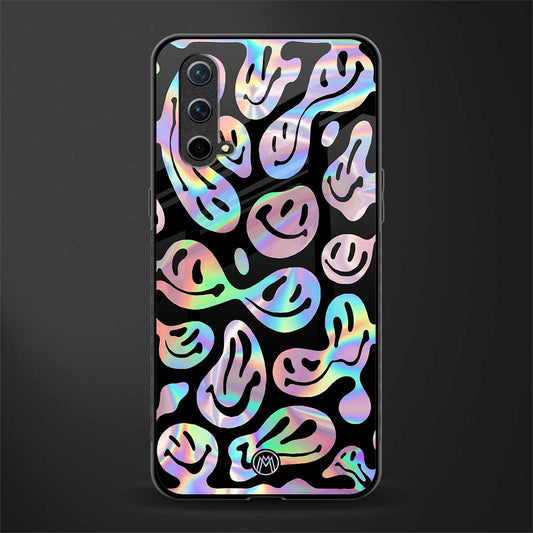 acid smiles chromatic edition glass case for oneplus nord ce 5g image