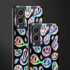 acid smiles chromatic edition glass case for vivo v21e 5g image-2
