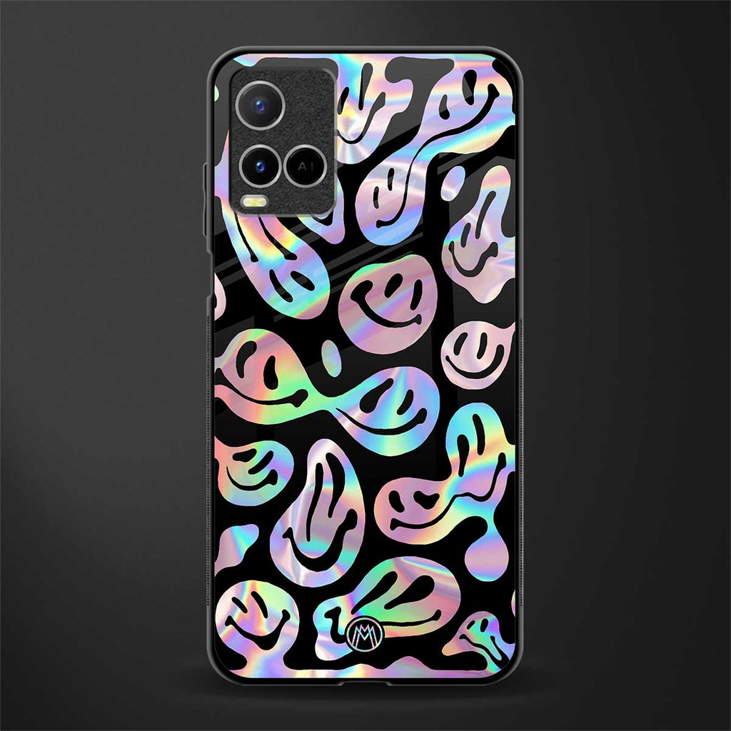 acid smiles chromatic edition glass case for vivo y21t image