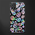 acid smiles chromatic edition glass case for vivo y21s image