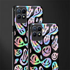 acid smiles chromatic edition glass case for realme 8i image-2