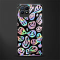 acid smiles chromatic edition glass case for realme 8i image