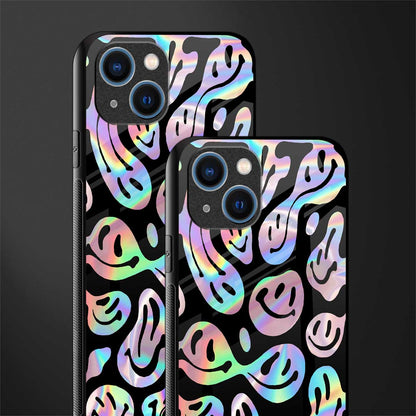 acid smiles chromatic edition glass case for iphone 13 image-2