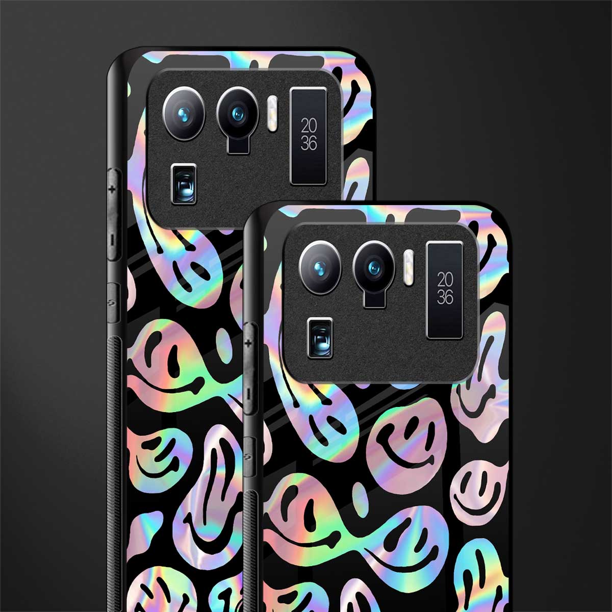 acid smiles chromatic edition glass case for mi 11 ultra 5g image-2