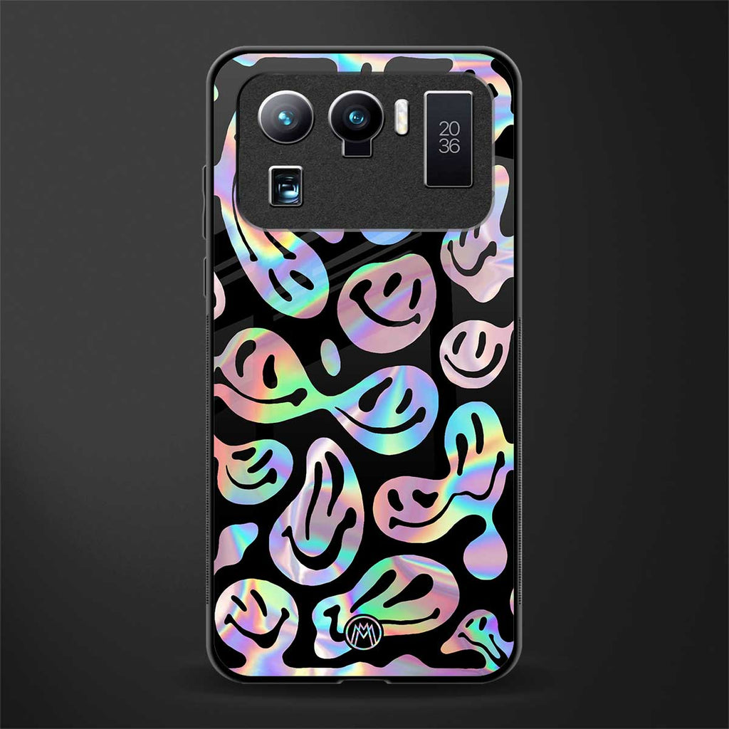 acid smiles chromatic edition glass case for mi 11 ultra 5g image