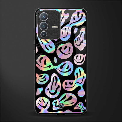 acid smiles chromatic edition glass case for vivo v23 pro 5g image