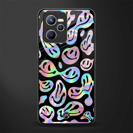 acid smiles chromatic edition glass case for realme c35 image