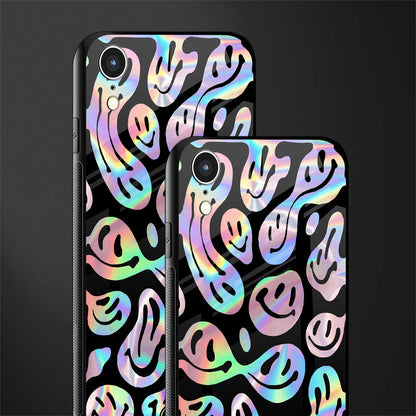 acid smiles chromatic edition glass case for iphone xr image-2