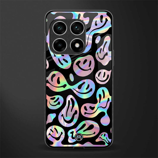 acid smiles chromatic edition glass case for oneplus 10 pro 5g image