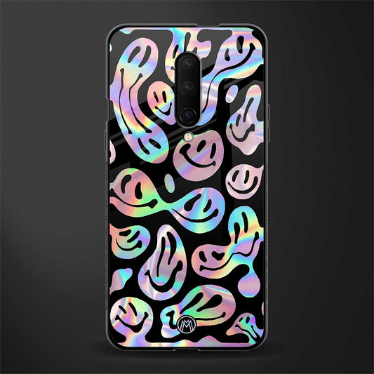 acid smiles chromatic edition glass case for oneplus 7 pro image