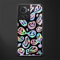 acid smiles chromatic edition back phone cover | glass case for oneplus 10r 5g