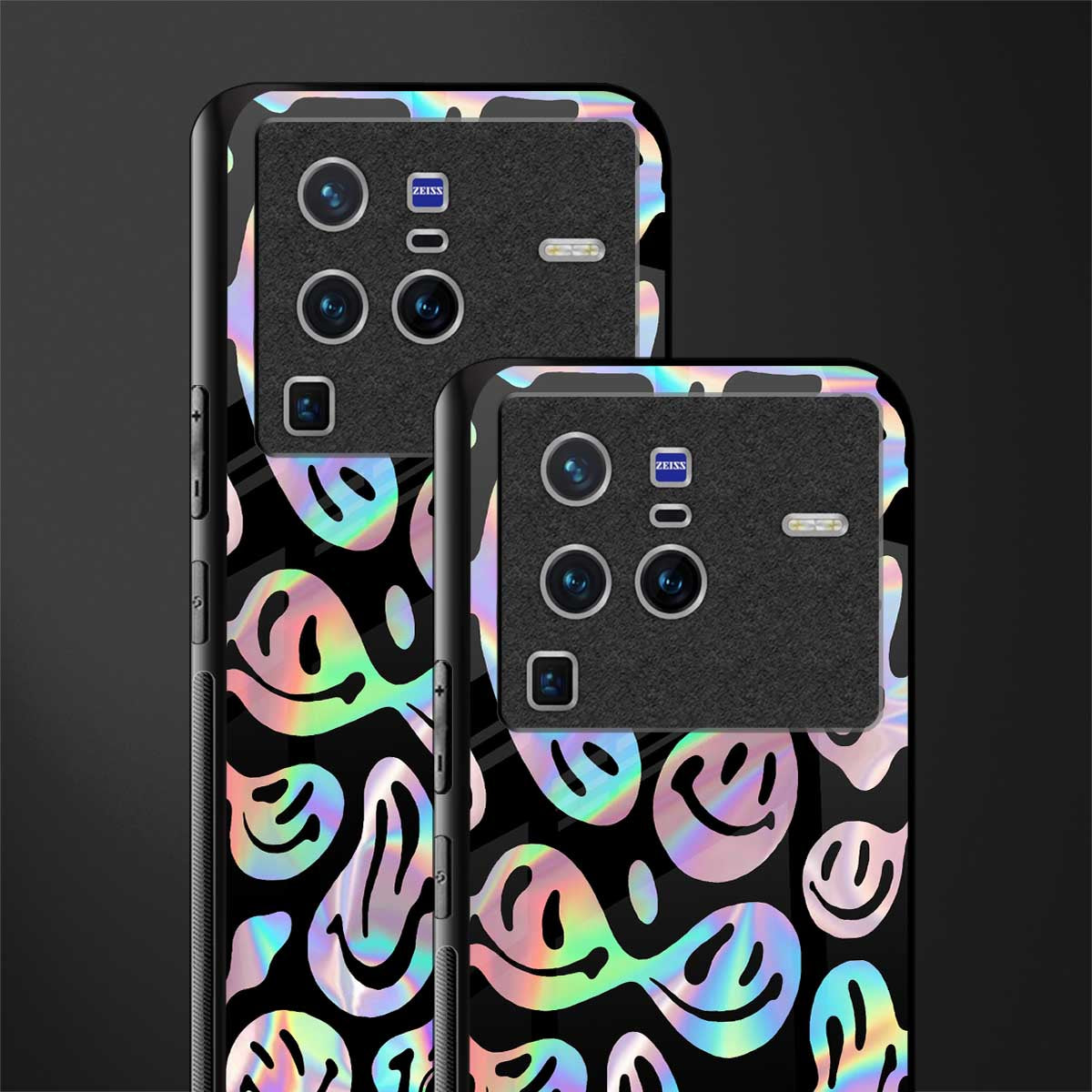 acid smiles chromatic edition glass case for vivo x80 pro 5g image-2