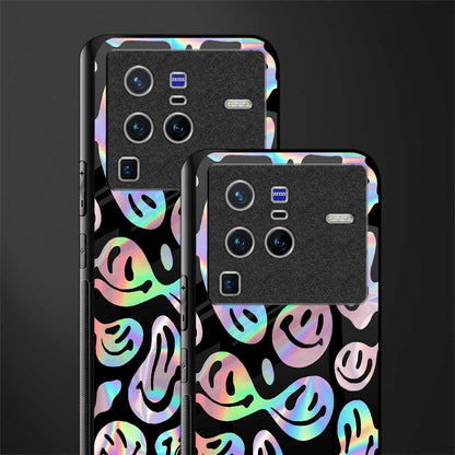 acid smiles chromatic edition glass case for vivo x80 pro 5g image-2