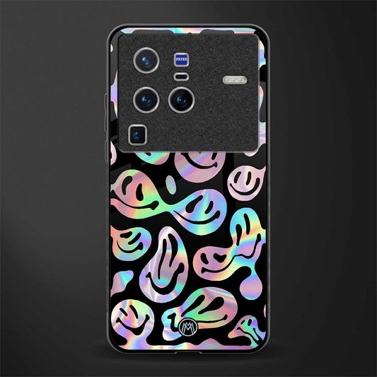 acid smiles chromatic edition glass case for vivo x80 pro 5g image