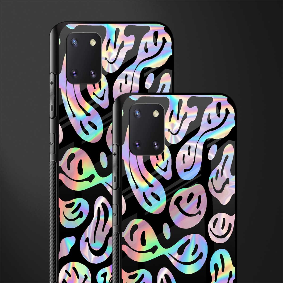 acid smiles chromatic edition glass case for samsung a81 image-2