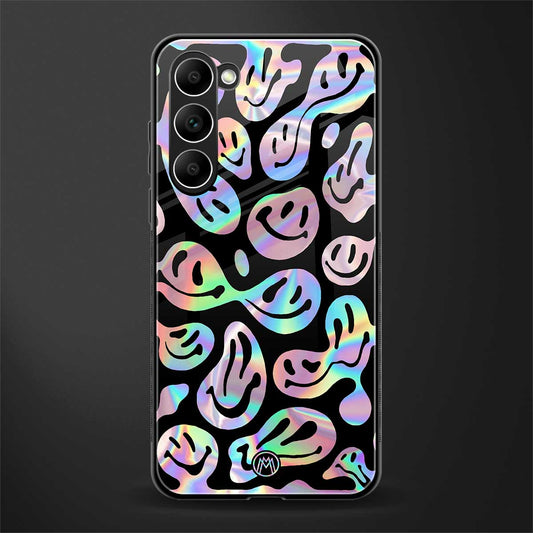 acid smiles chromatic edition glass case for phone case | glass case for samsung galaxy s23